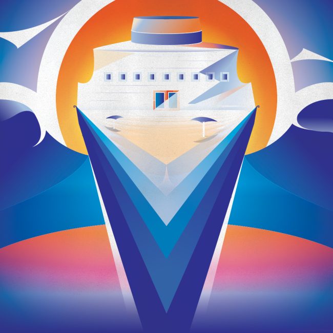 Vector Illustration loosely based on the letter L